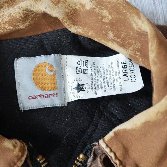 Vintage 90's Carhartt Quilt Lined Barn Jacket | Large - Picture 6 of 10